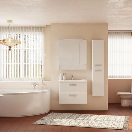 Roca The Gap Original Тумба подвесная 80x41x60см. с 2 ящиками, цвет: белый матовый