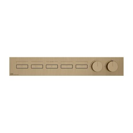 Gessi Hi-Fi Термостат для душа, с включением до 5 источников одновременно, внешняя часть, цвет: Warm bronze brushed PVD