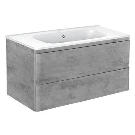 Тумба под раковину Vincea Vico 1000 подвесная, 2 выкатных ящика soft close, Beton