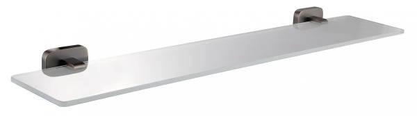 Стеклянная полка для ванной WONZON & WOGHAND GRAFFITY, Темный графит (WW-9327-BGM)