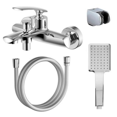 Смеситель для ванны Azario REULEAUX с ручным душем, хром (AZ-VWF238296C)