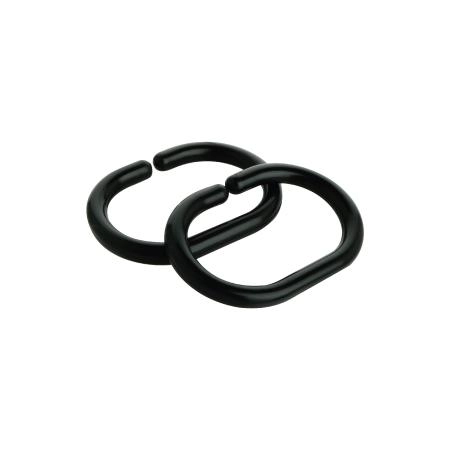 Комплект колец для шторы FIXSEN 12 шт. FX-1000B, черный