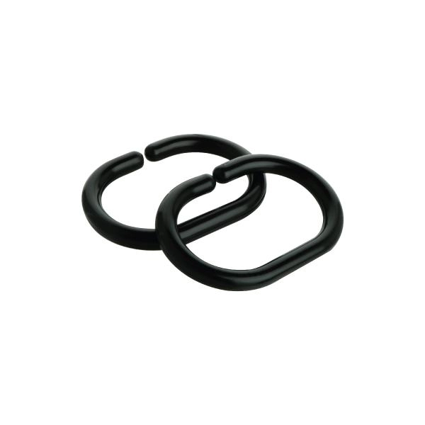 Комплект колец для шторы FIXSEN 12 шт. FX-1000B, черный