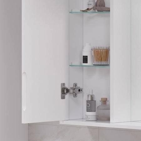 Зеркало-шкаф с LED подсветкой Volna Joli 50 левое (белый)