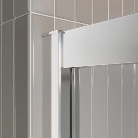 Душевая дверь BelBagno LUCE 100 прозрачное стекло 6 мм профиль хром LUCE-BF-1-100-C-Cr