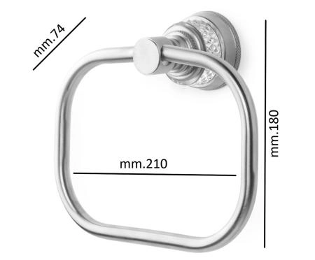 Полотенцедержатель Boheme кольцо AURA Chrome 10245-CR