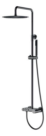Стойка для душа Boheme STICK Shine Gun Metal DIAMOND 128-SGM