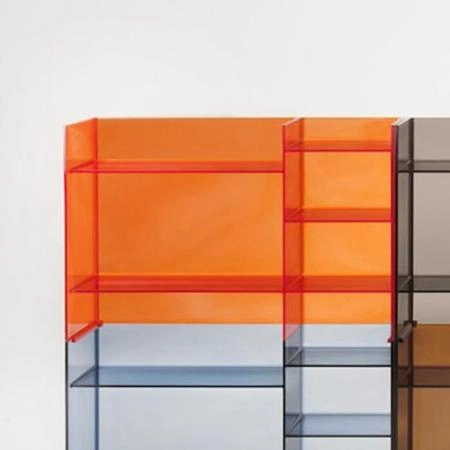 Laufen Kartell Стеллаж, 75х26х53см, пластик, напольный, цвет: оранжевый
