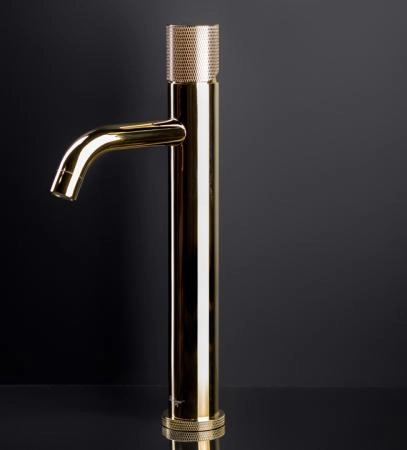 Смеситель STICK Boheme для умыв. низ. GOLD DIAMOND CHROME_Комплект 121-GCR