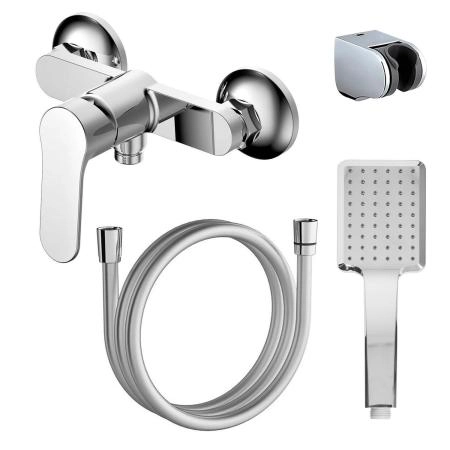 Смеситель для ванны AZARIO ELVIS с ручным душем, хром (AZ-WWK338155C)