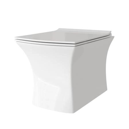 Унитаз Grossman GR-4461S (510*350*360) подвесной безободковый с тонкой крышкой, белый