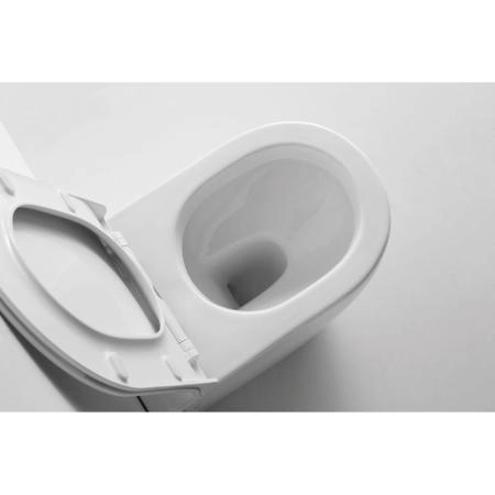 Унитаз CeramaLux NS-3176 56 см приставной безободковый микролифт