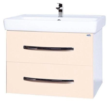 Тумба под раковину Bellezza Рокко 80 подвесная с 2 ящ. (Тигода) бежевая