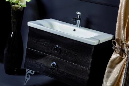 Тумба Boheme NeoArt 80см*48 (52) BLACK WOOD 831-080-BW