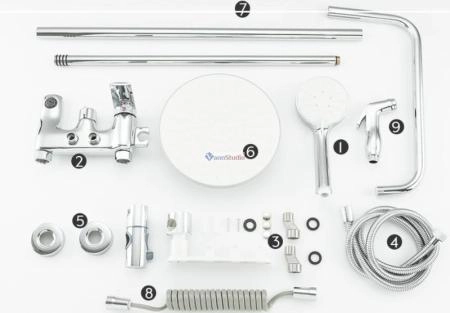 Душевая система Frap F24004 хром для ванны