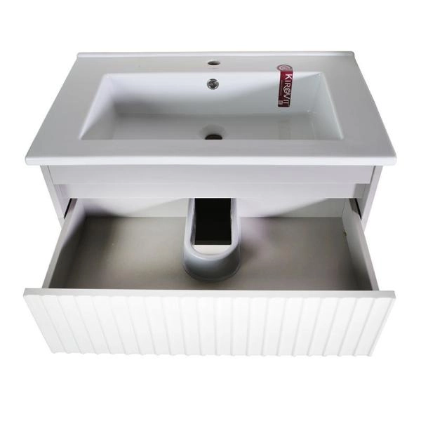 Тумба ASB-Mebel Мирано 65 Слоновая кость/Шиншилла серая напольная