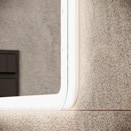 Зеркало SANCOS ARCADIA AR1000 100x70x3 белый светодиодная подсветка, диммируемый сенсорный выключатель, пластиковый светопропускающий короб