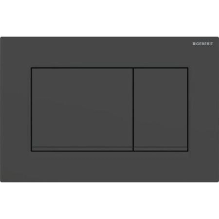 Geberit Sigma20 Клавиша для двойного смыва, квадратная, цвет: черный матовый