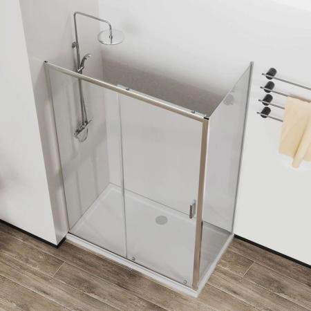 Душевой уголок Vincea City VSR-5CT9011CL, 1100*900, хром, стекло прозрачное