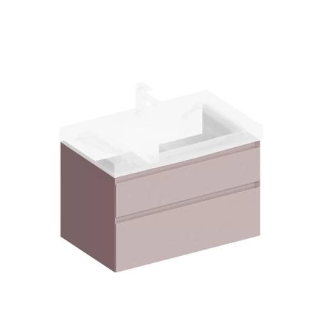 Тумба Kerama Marazzi CUBO КУБО CUB.80.2\MAL подвесная с ящиками 80, мальва матовая