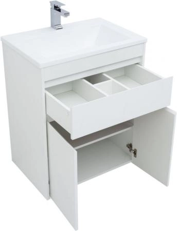 Тумба под раковину Aquanet Токио 68 белый (напольная, 1 ящик, 2 дверцы)