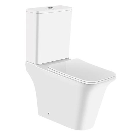 Унитаз напольный Azario AVERO 660x360х820 безободковый , смыв.мех. Geberit и сиденьем микролифт (AZ-3121-G)