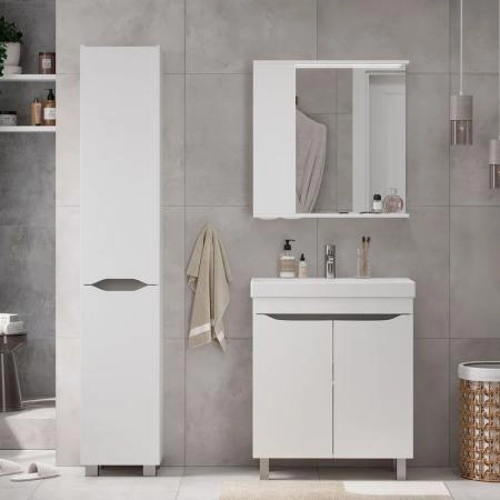 Тумба для ванной Volna Lake 70.2D бетон напольная раковина отдельно