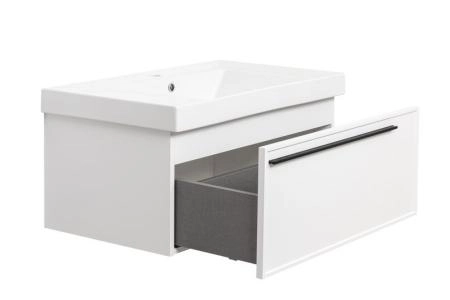 Тумба под раковину LA FENICE Elba Bianco белая 80 FNC-01-ELB-B-80 белый матовый