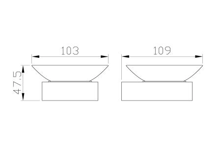 Мыльница с держателем WONZON & WOGHAND LOTTE, Брашированное золото (WW-8322-BG)
