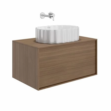 Раковина Kerama Marazzi CONCHIGLIA КОНКИЛЬЯ CC.wb.50\WHT накладная 50, белая глянцевая