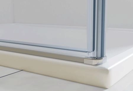 Душевой уголок Vincea Extra VSR-1E101110CLB, 1000/1100*1000, черный, стекло прозрачное