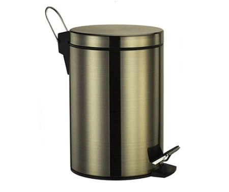 Ведро для мусора WasserKraft Exter K-645 5 л бронза