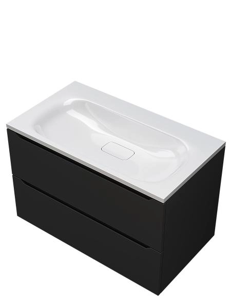 Раковина Uperwood Sunrise Rsunrise80wg0 80 см белая глянцевая без отверстия под смеситель