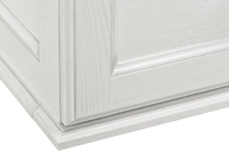 Тумба под раковину ASB-Woodline Венеция 100 Белый (патина серебро)