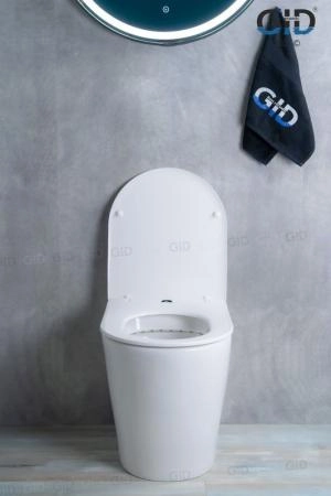 Унитаз Gid TRS-263 53 см приставной безободковый микролифт белый