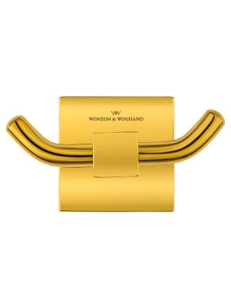 Двойной крючок для ванной WONZON & WOGHAND POLO, Темное золото (WW-8925-DG)