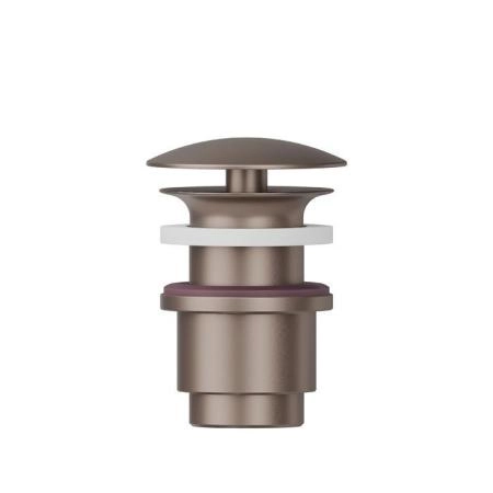 Newform Донный клапан, свободный слив, для раковины без перелива, Н min 25 - max 45 мм, цвет: copper glossy