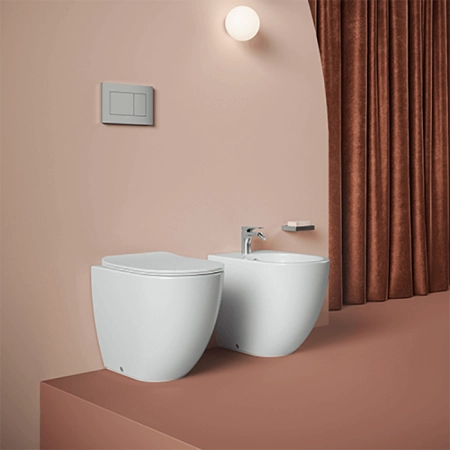 Artceram File 2.0 Биде подвесное 37х52см., 1 отв., saniglaze, цвет: белый матовый