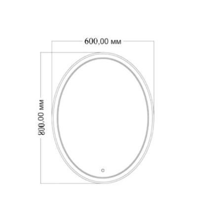 Зеркало Bellezza Vesta 60х80 с LED подсветкой