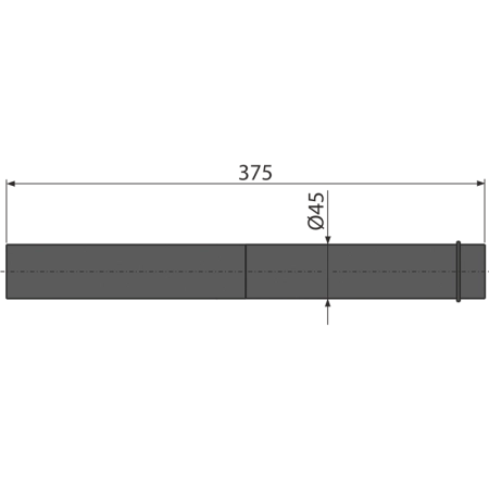 Удлинительная часть для подвода воды к унитазу для людей с ограниченной физической активностью AlcaPlast M147