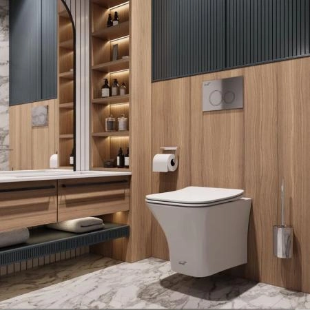 Унитаз Cerutti SPA VETTORE Aria MW подвесной безободковый белый матовый CT9242 (480х340х350)