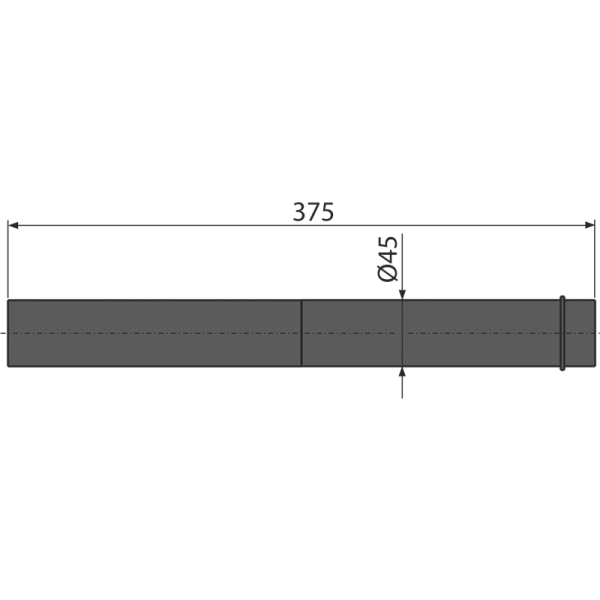 Удлинительная часть для подвода воды к унитазу для людей с ограниченной физической активностью AlcaPlast M147