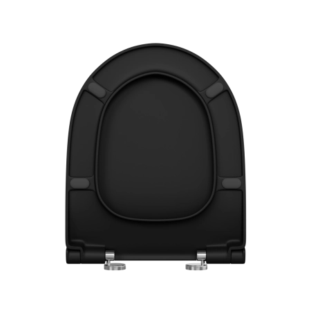 Сиденье для унитаза VitrA Sento  120-483-009 круглое матовое черное дюропласт с микролифтом