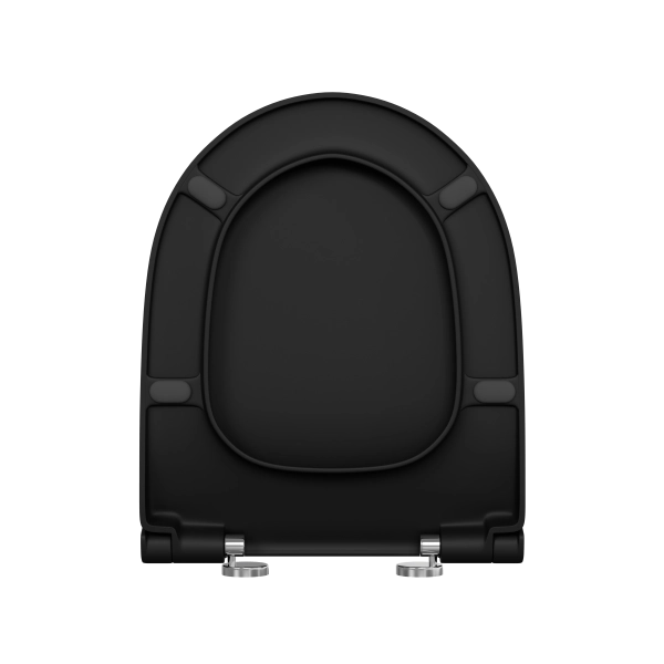 Сиденье для унитаза VitrA Sento  120-483-009 круглое матовое черное дюропласт с микролифтом