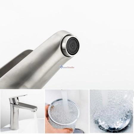 Смеситель для раковины Frap F1048 сатин