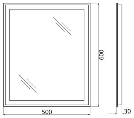 Зеркало Belbagno SPC-GRT-1200-800-LED-TCH Led подсветка, сенсор 1200x30x800
