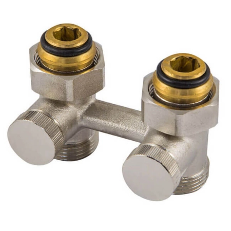 Schlosser Узел подключения прямой никелированный  G 3/4 x 3/4 D=50 MM EURO KONUS