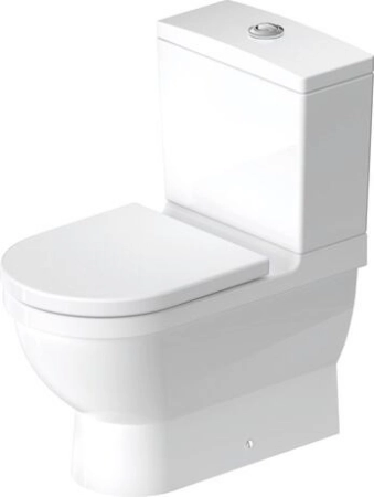 Duravit Starck 3 унитаз-компакт напольный 655 мм вертикальный смыв, горизонтальный сток, крепление включено, без бачка вертикальный смыв, горизонтальн