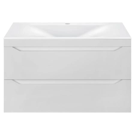 Тумба под раковину Vincea Fine 800 подвесная, 2 выкатных ящика soft close, G.White