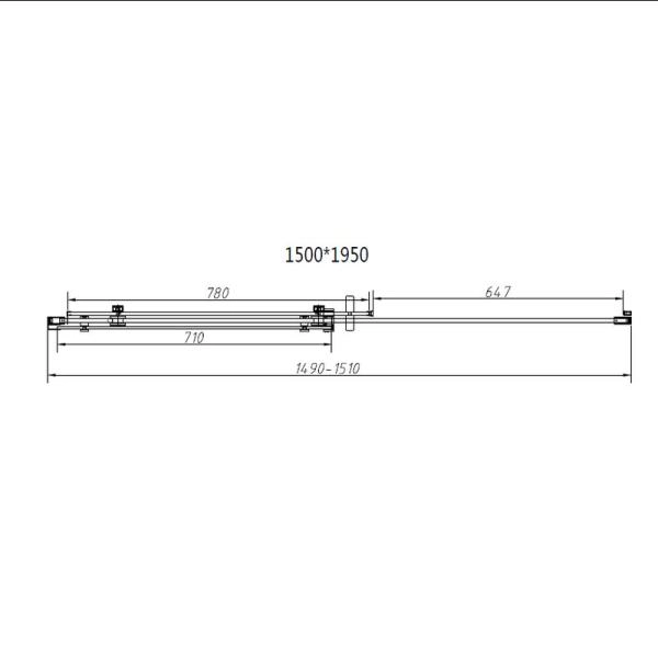Душевая дверь Vincea Como-N VDS-4CN150CL, 1500, хром, стекло прозрачное